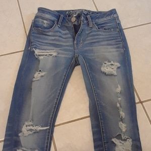 American Eagle outfitters ripped skinnies